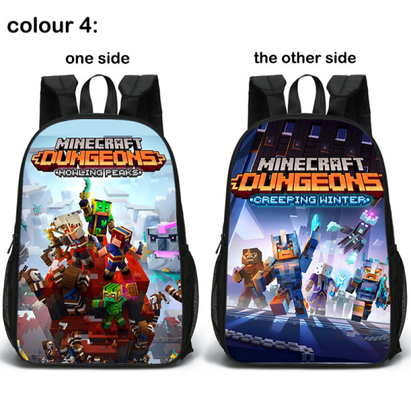 2022 Ny dubbelsidig Minecraft-ryggsäck - stock