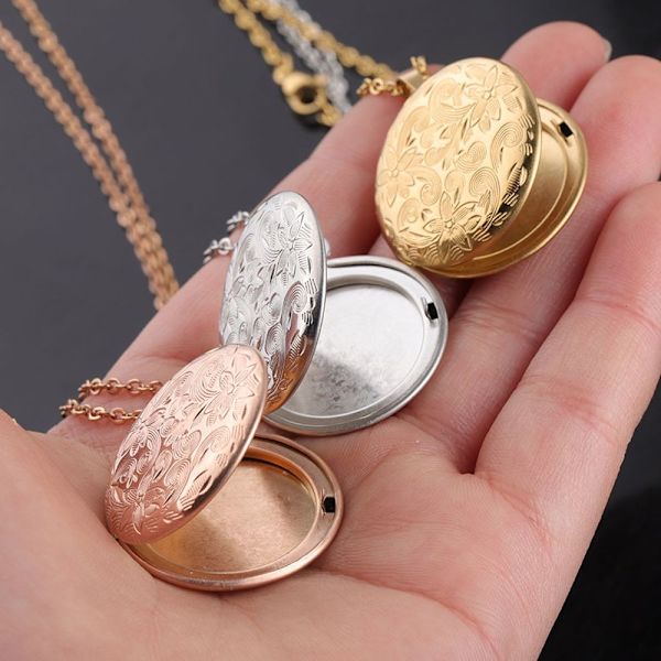 Kaulakoru Photo Image Locket GOLD - varastossa