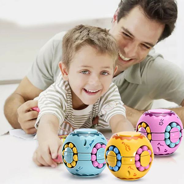Magic Cube Little Magic Bean Roterande kub Kid Stress Relief Toy - on stock Lilac
