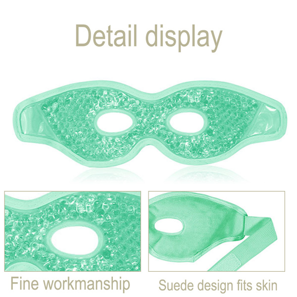 2ST Gel ögonmask Återanvändbar varm kall kompressöga, blå, grön - spot sales
