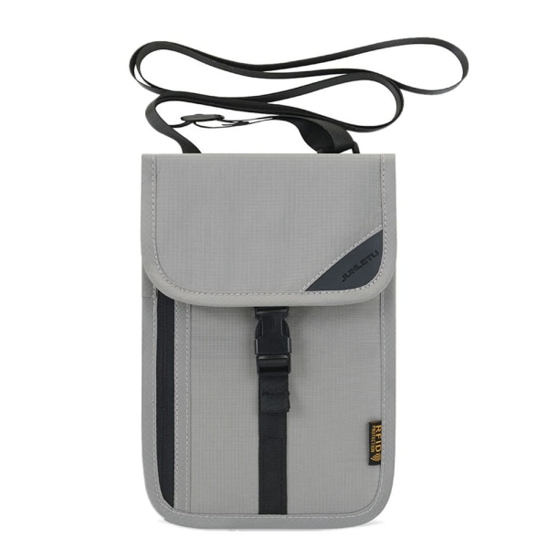 RFID Blocking Passport Bag Wallet GREY - spot-myynti gray