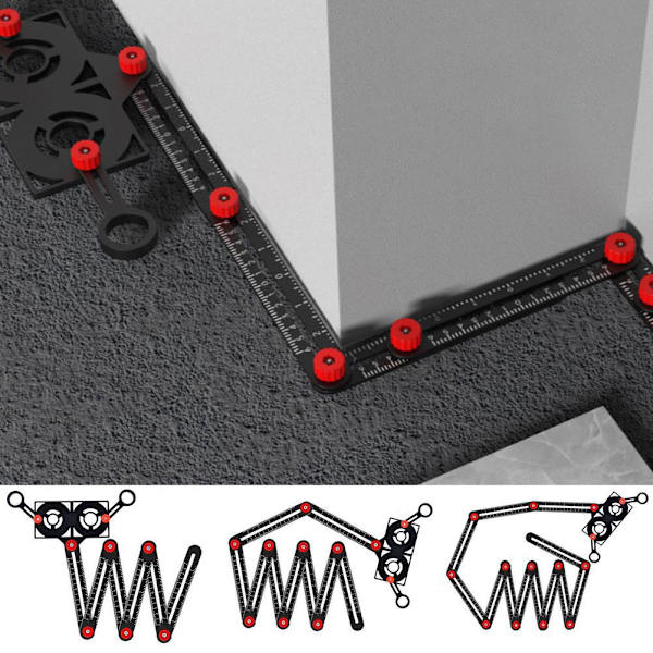 Multi Protractor Tile reiän etsin - spot-myynti 6-fold