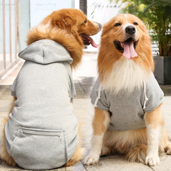tor hundtröja med dragkedja Hoodie weatshirt enfärgade kläder - on stock red S