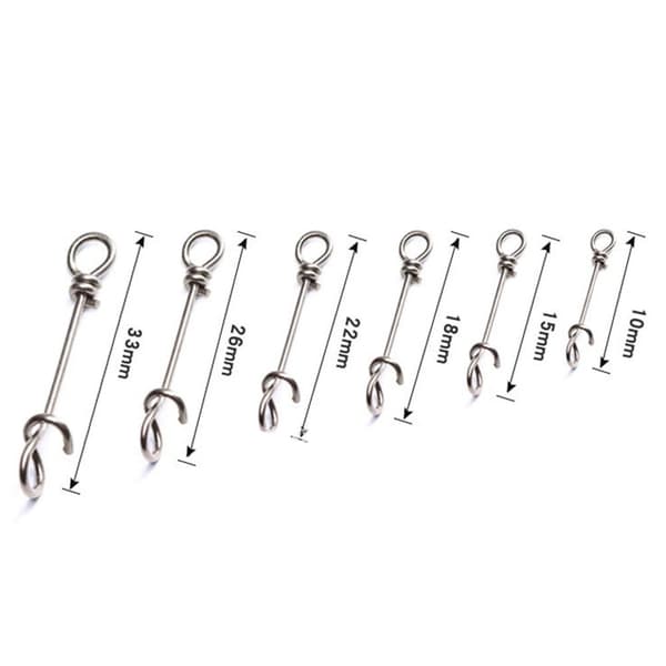 50kpl Fishing Connector Solid Rings 33mm - spot ale 33mm