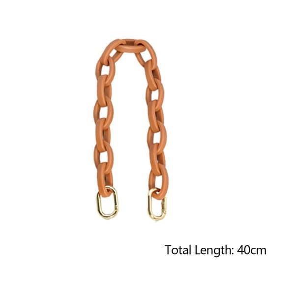 Resin Chain Bag Strap BEIGE - stock beige