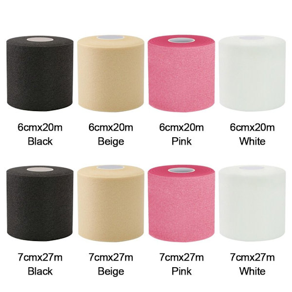 1/2PCS Foam Bandage Sulkapallomaila Overgrip BEIGE - varastossa Beige 6cmx20m-2Pcs-6cmx20m-2Pcs