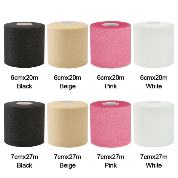 1/2PCS Foam Bandage Sulkapallomaila Overgrip MUSTA - korkea laatu Black 7cmx27m-1Pcs-7cmx27m-1Pcs