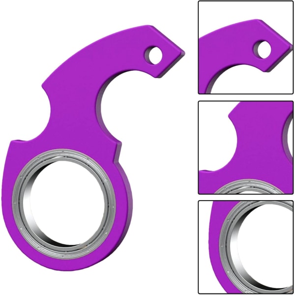 Nyckelring Spinner Fidget Ring Toy, Key Spinner, Spinning Keychain, - on stock color3