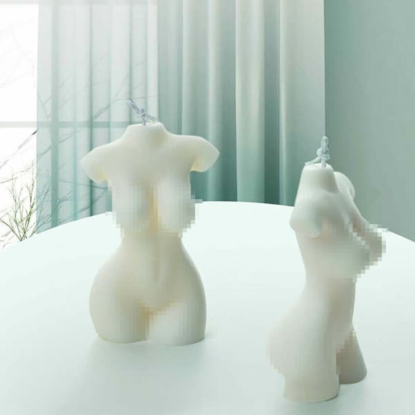 3D kroppsstearinljusform Silikonformkonstdesign - high quality #1