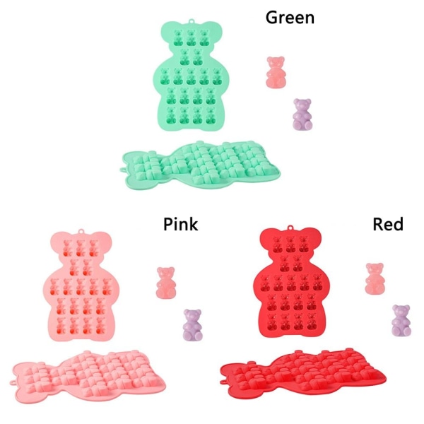 Gummy Bear Form blir Socker RÖD - on stock red