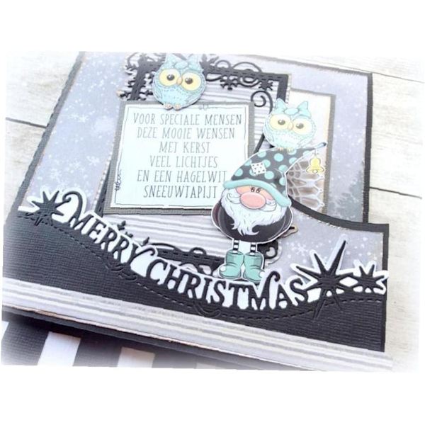 1 stycke god jul spetsar metall form DIY scrapbook - spot försäljning