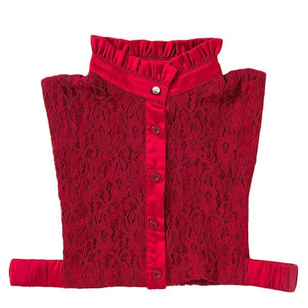 Skjorta Fake Collar Kläder Accessoarer WINE RED - spot sales Wine red