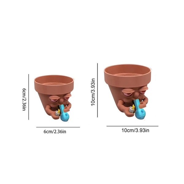 moking Planter Sarjakuva Smoking Man Planter WHITE - spot-ale white S