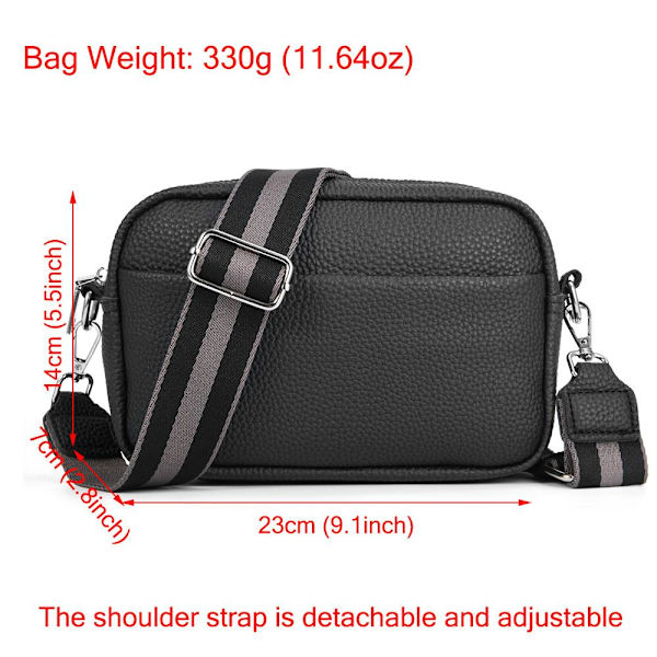 Crossbody-väska för kvinnor axelväska SVART - high quality