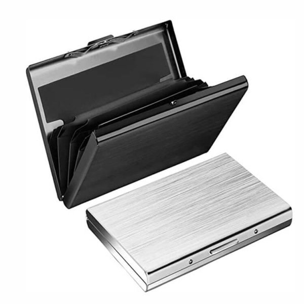 RFID Kortfodral av aluminium - spot försäljning Silver