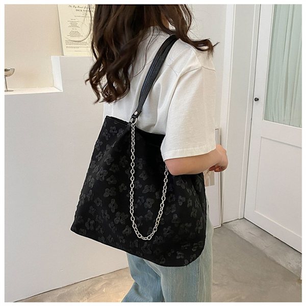 Tote Bag Messenger Bag Axelväskor - stock