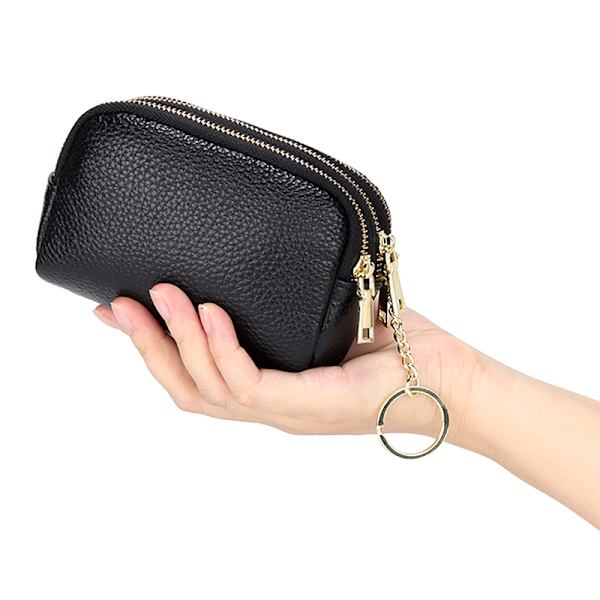 Bilnyckelplånböcker Modenyckelhållare Nyckelring med tre case K - on stock Black