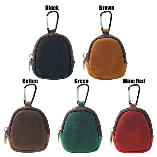 Läder Running Pouch Hörlursväska KAFFE - high quality Coffee