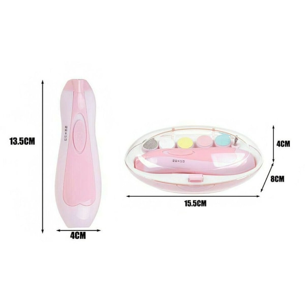 Elektrisk nageltrimmer Baby Manikyr ROSA - stock pink