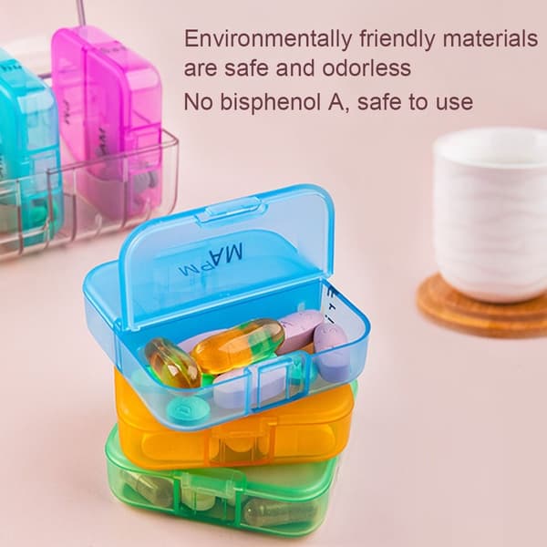 Pill Box Medicine Storage Box MUSTA - varastossa Black