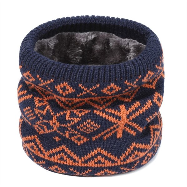 Stickad halsgaiter halsvärmare MARINBLÅ - spot försäljning navy blue