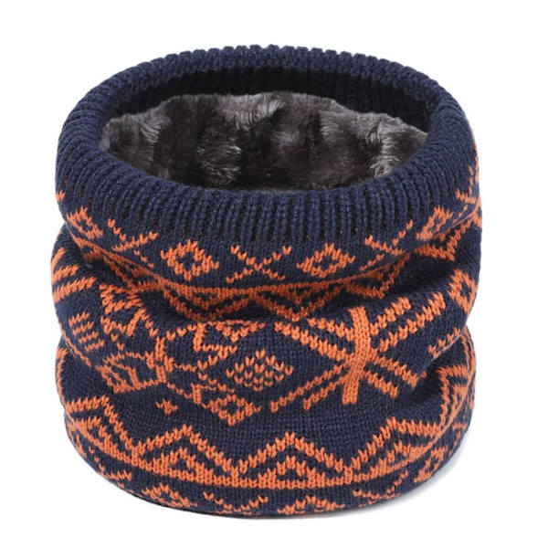 Stickad Neck Damask Halsvärmare VINRÖTT - on stock wine red