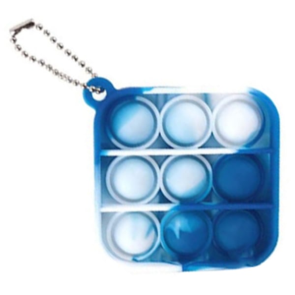 Simple Dimple Sensory Fidget Toy Keychain Mini Ornaments - spot-myynti Blue - Square