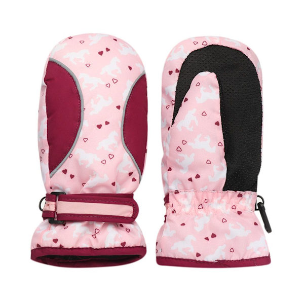 Skihandsker til børn Langærmet vante - spot sales Pink 8-12 years old