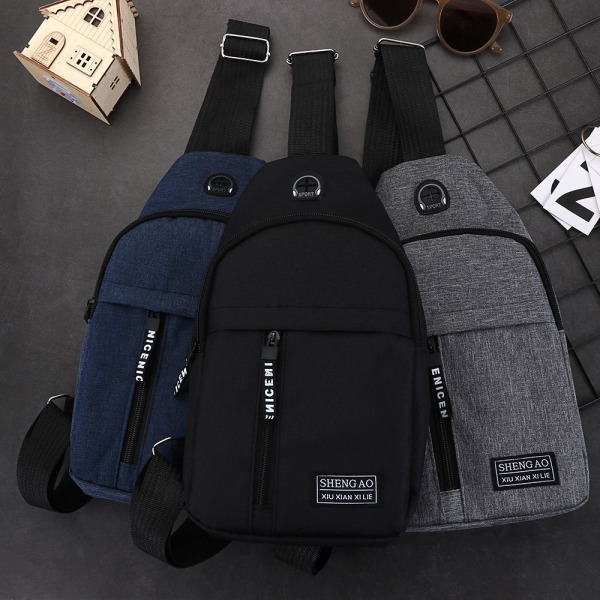 Multifunktionell väska för resor med en axel svart - on stock black