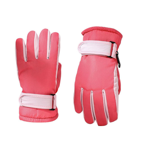 Skidhandskar för barn Långärmade vantar RÖDA - high quality red