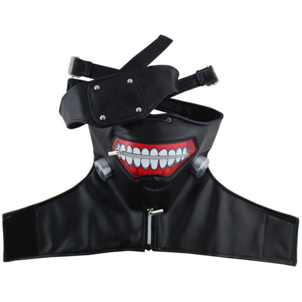 Halloween Ball Party Role Play Mask Prop Zipper - varastossa