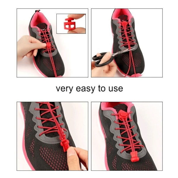 3 Pairs of Sneaker Shoelaces PINK - varastossa pink