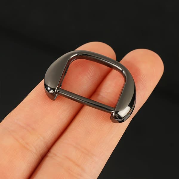 1/2/5st D Ring Metallspänne SILVER 5ST - on stock Silver 5pcs