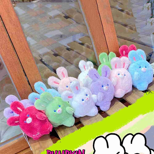 Rabbit Keychain Pehmolelu WHITE LEFT - varastossa white Left-Left