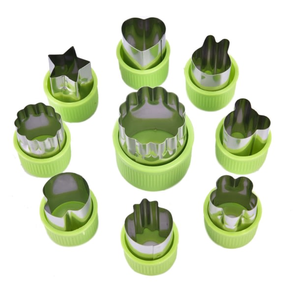 9 st/ Set Form Frukt Grönsaksskärare Form - stock