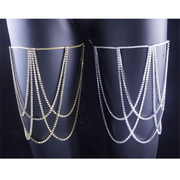 Useita kerroksia Jalat Vartaloketju Reisiketju STYLE 3-GOLD - korkea laatu Style 3-Gold