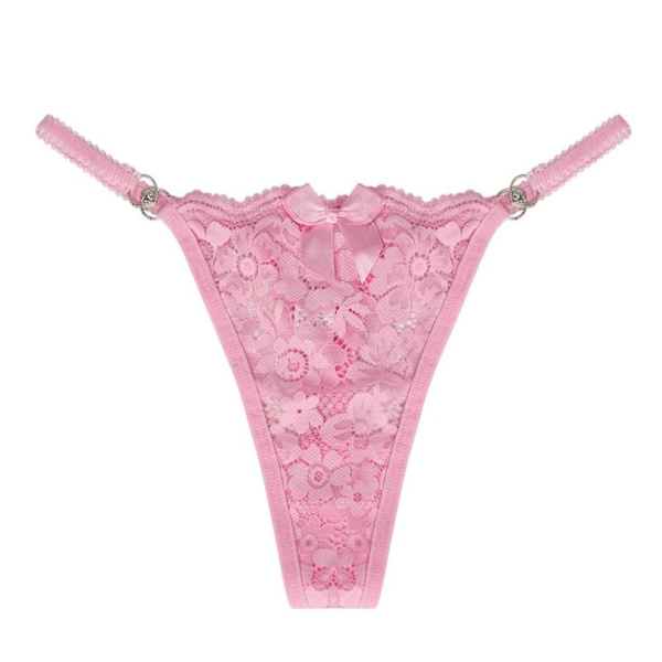 Stringtrosa i spets ROSA - high quality Pink M