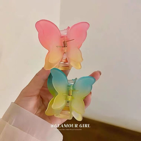 Women Hair Claw Butterfly Hairpin COFFEE - spot-myynti coffee