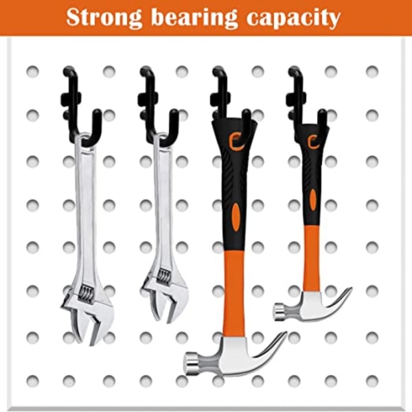 30st Pegboard Krokar J Form Låskrokar - on stock