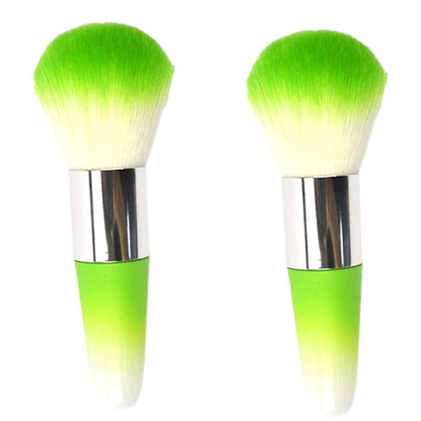 Pulvernagelborste, för akryl och pulverborste, grön - stock Green