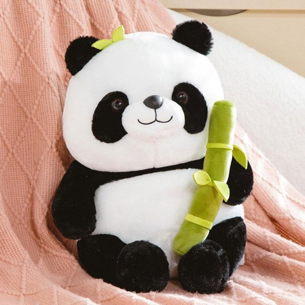 Panda plysch stoppad leksak bambu - stock B