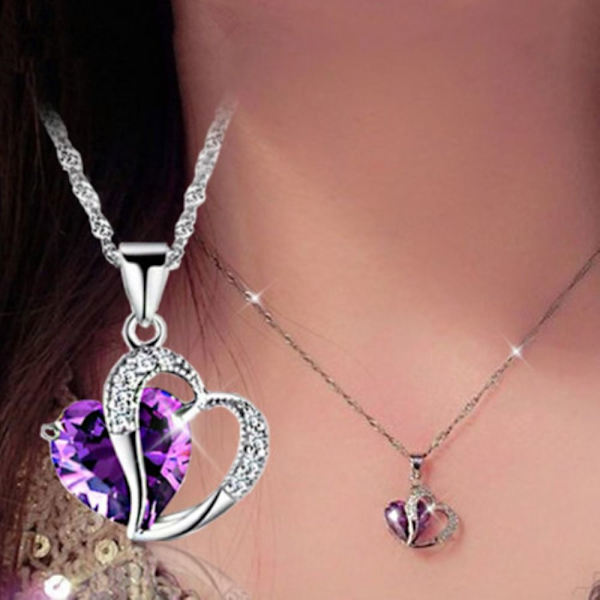 Kaulakoru Heart Birthstone RED - spot-myynti red