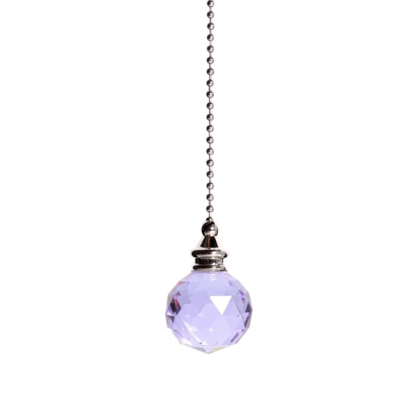 Crystal Style dragkedja med sladdhandtag - spot försäljning Purple