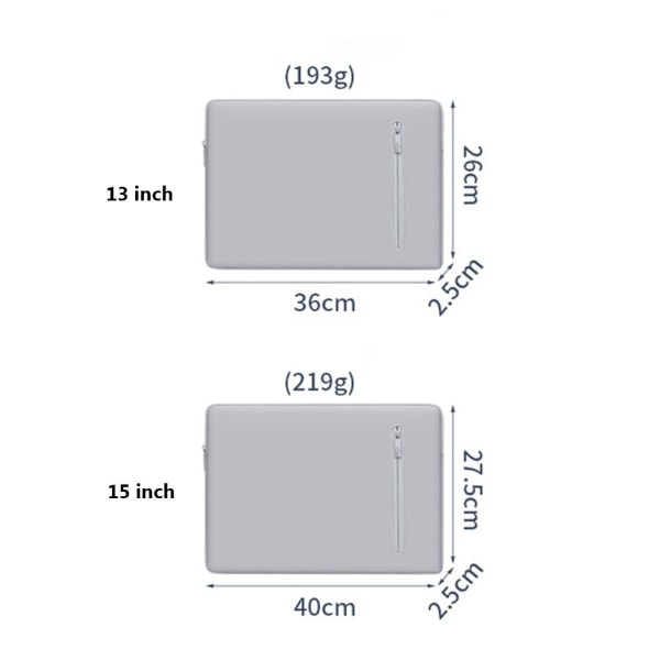 13 15 tums fodral för bärbar datorväska CASE 13 tum - on stock Black 13 inch