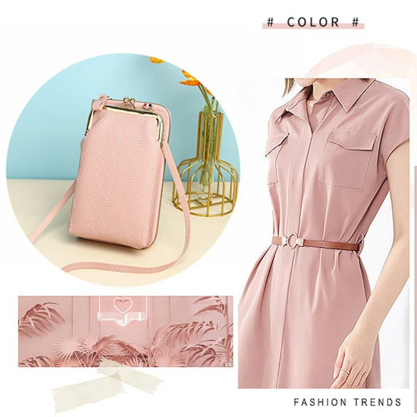 Kvinnor Mobiltelefonväska Handväska Crossbody-väskor Reseaxelväska - stock Dark Pink