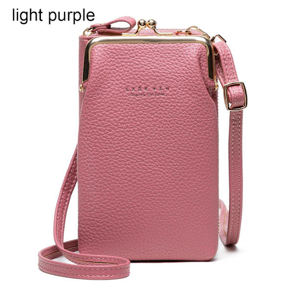 Kvinnor telefonväska Crossbody väska LIGHT PURPLE - spot försäljning light purple