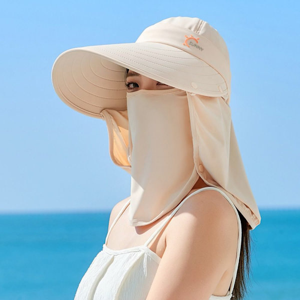 Sommarsolhatt Camping Cap BEIGE - stock beige