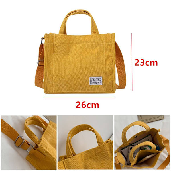 Dragkedja Axelväska Messenger Bags GUL - high quality yellow