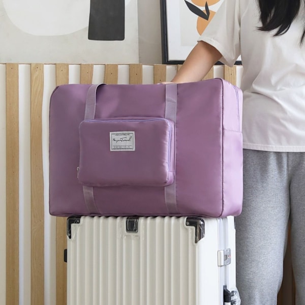 Matkalaukkulaukku Suurikokoinen kokoontaittuva matkalaukku PURPURIA - spot försäljning purple