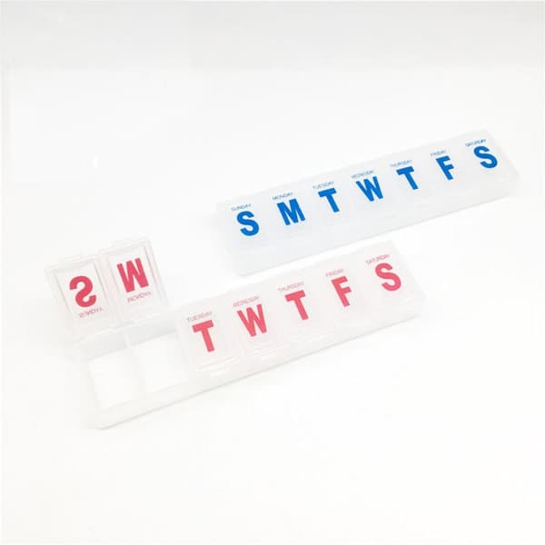 7 Days Pill Box Tablet Dispenser RED - varastossa red